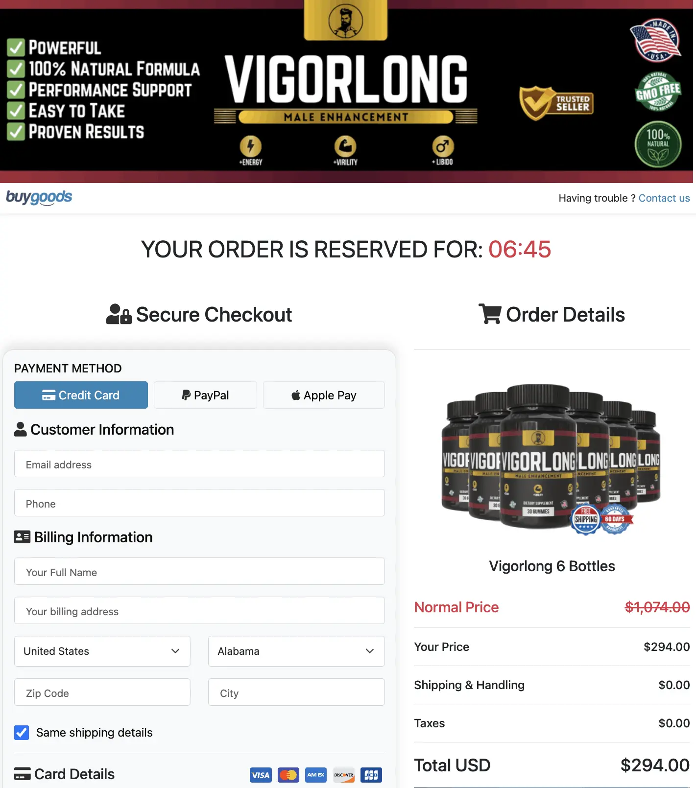 VigorLong Buy Now